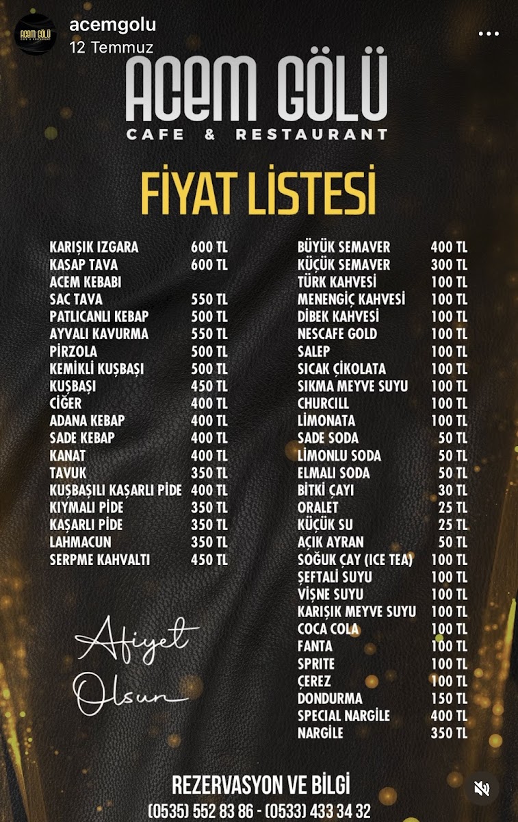 Acem Gölü Çay Bahçesi Restorant — fotoğraf 4