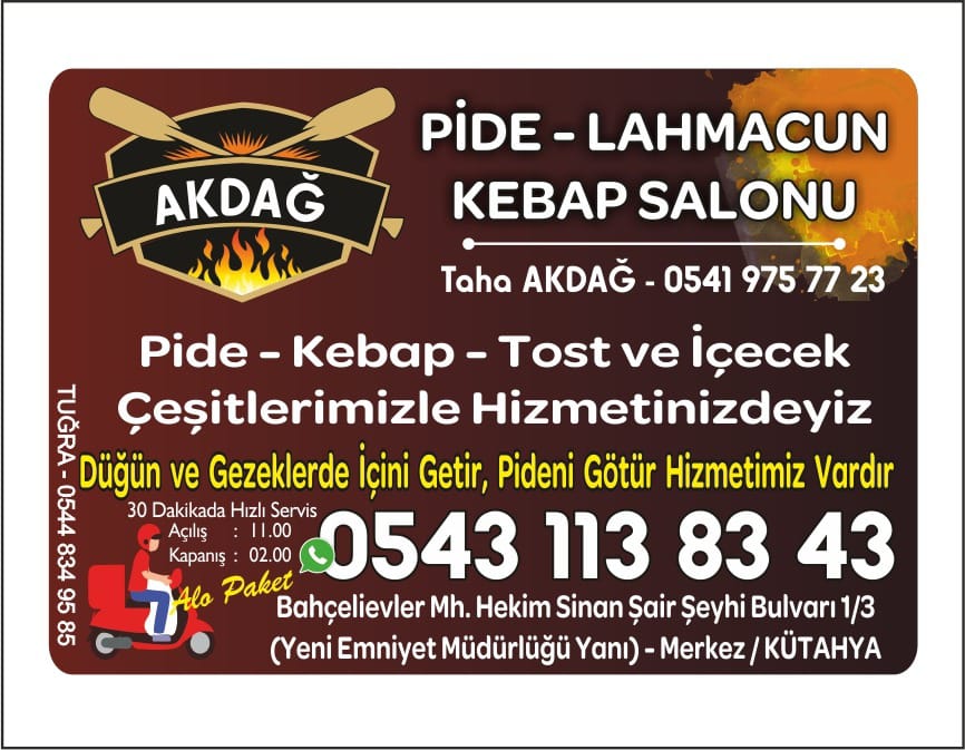Akdağ Pide Kebap Salonu Kütahya — fotoğraf 2