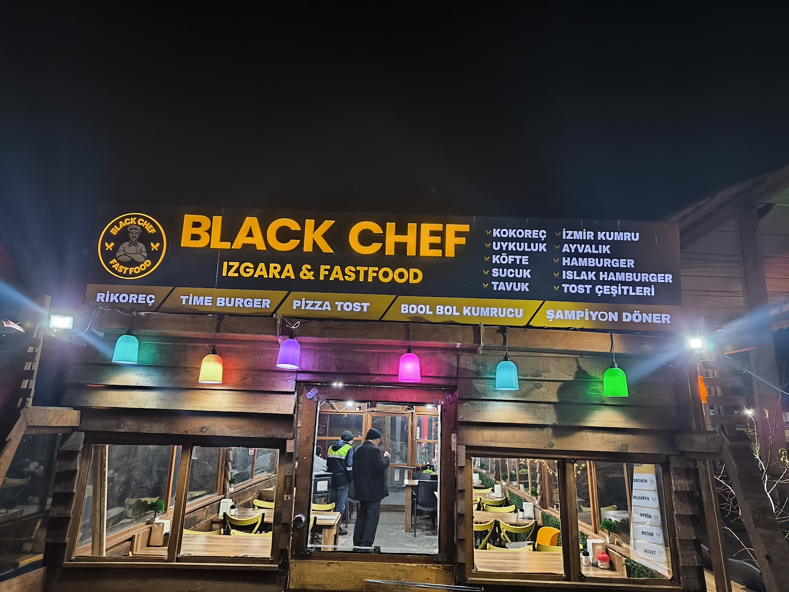 Black Chef Fast Food — fotoğraf