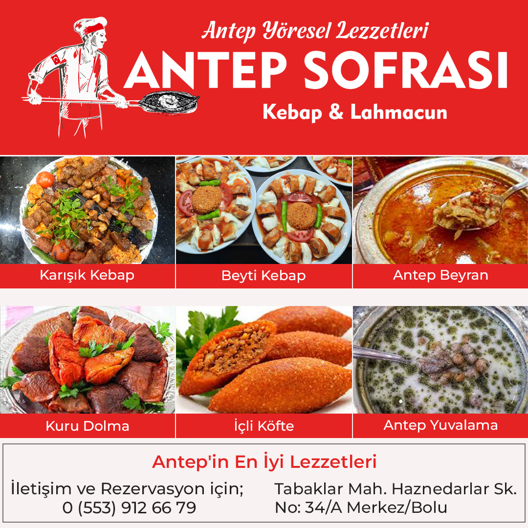 BOLU ANTEP SOFRASI YÖRESEL LEZZETLERİ — fotoğraf 4