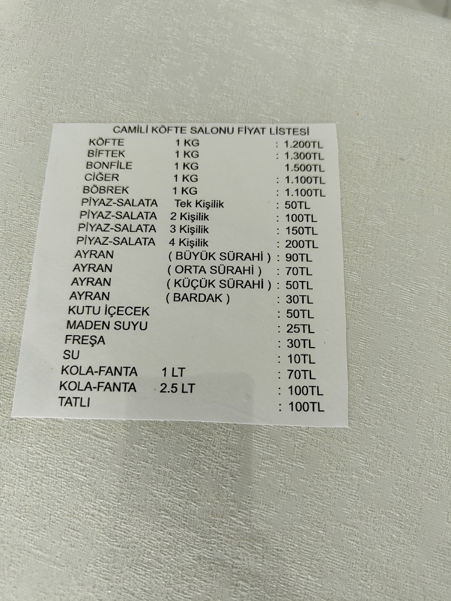 Camili Köfte Salonu - Ömer Usta'nın Yeri — fotoğraf 2