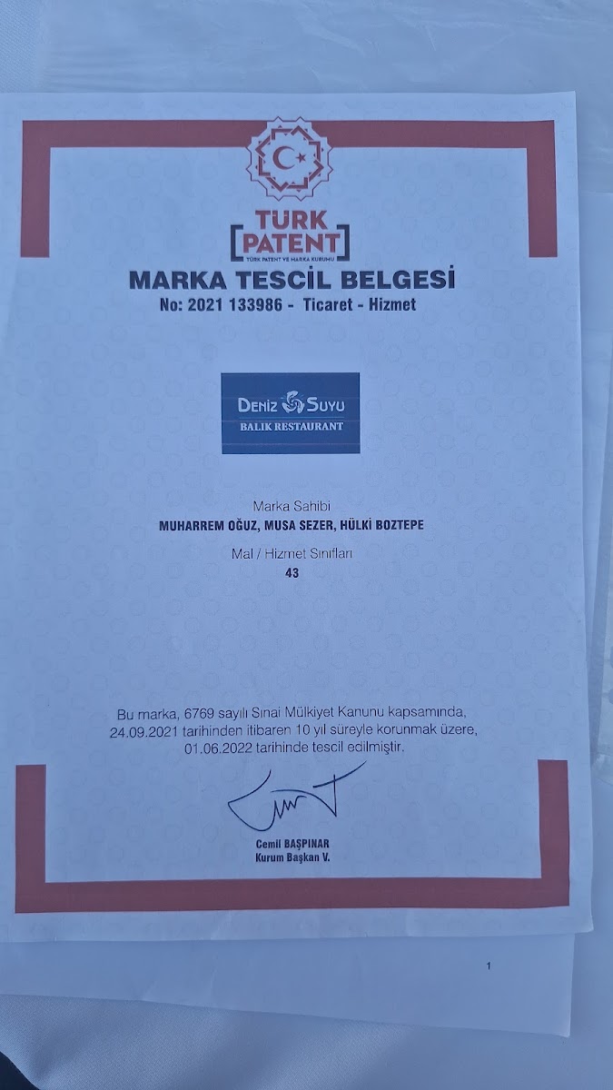 Deniz Suyu Marina Balık Restaurant — fotoğraf 7