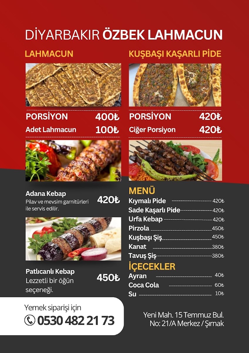 Diyarbakır Özbek Lahmacun - Şırnak Şubesi — fotoğraf 4
