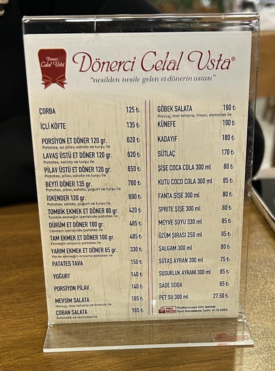 Dönerci Celal Usta - Atakent Şubesi — fotoğraf 4