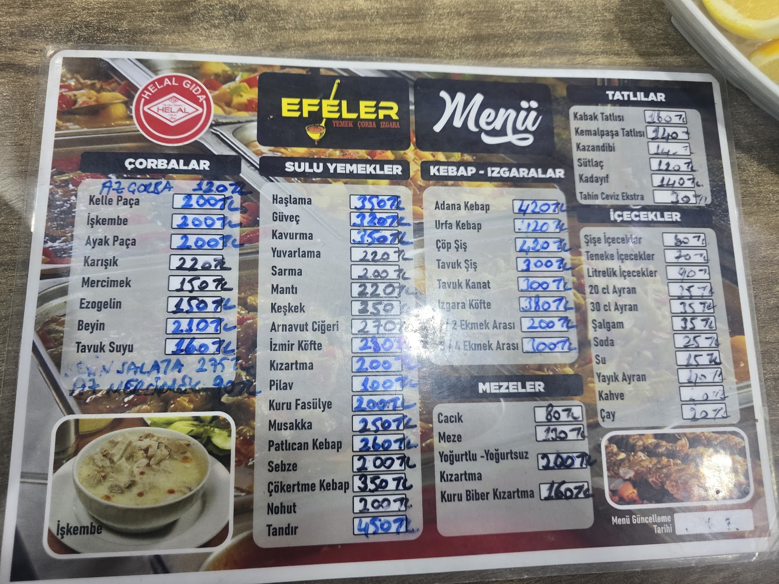 EFELER ÇORBA YEMEK KEBAP SALONU — fotoğraf 2