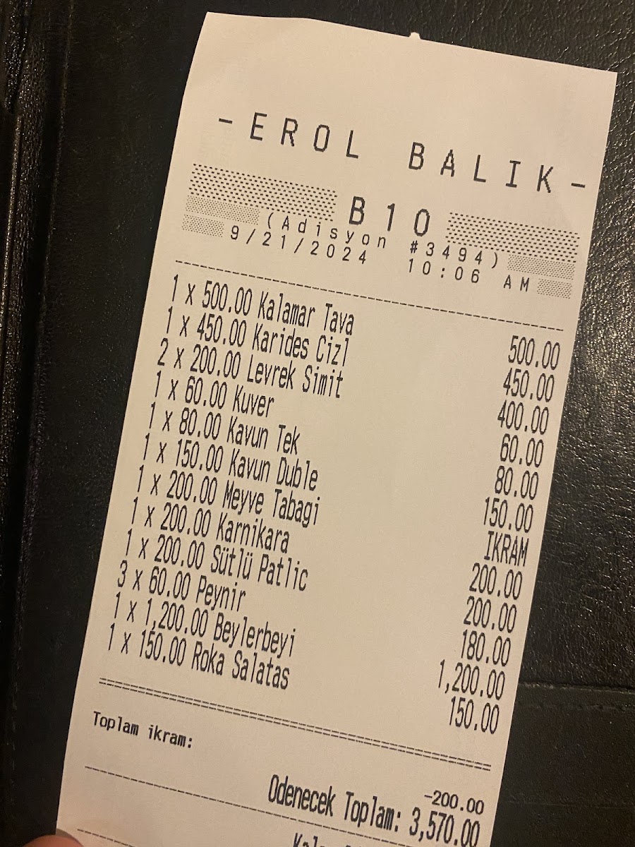 Erol Balık Restaurant — fotoğraf 2