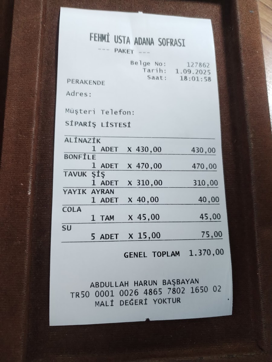 Fehmi Usta Adana Sofrası — fotoğraf 4