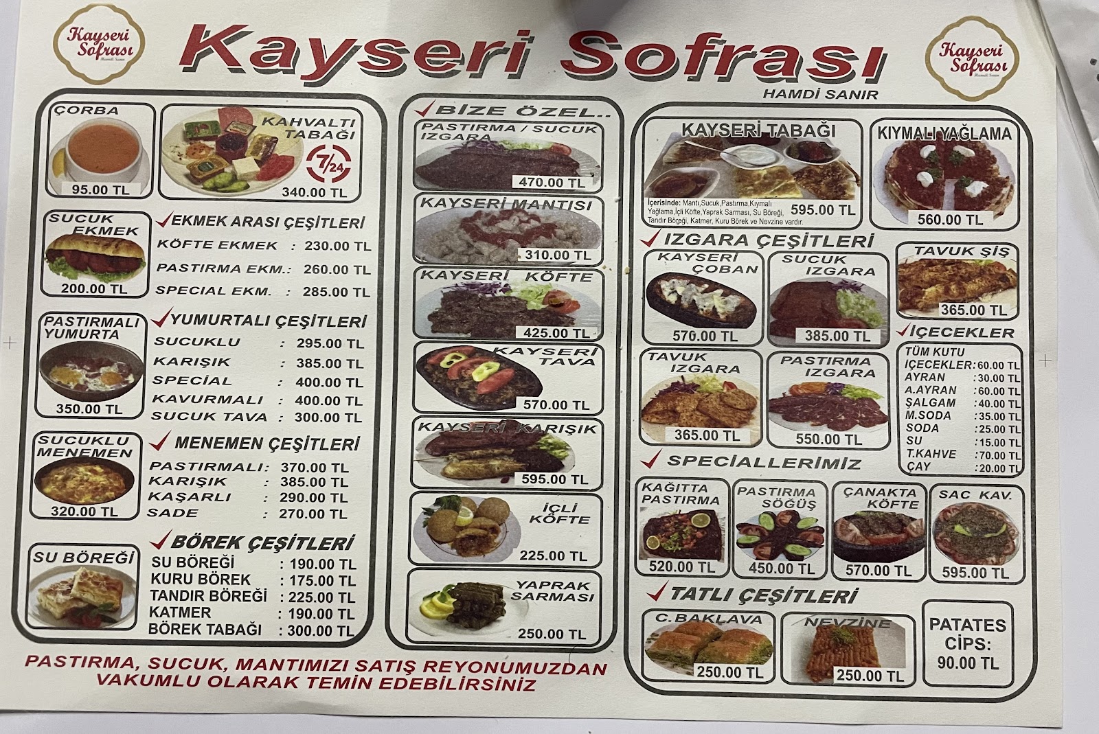 Kayseri Sofrası (Pastırma — fotoğraf 4