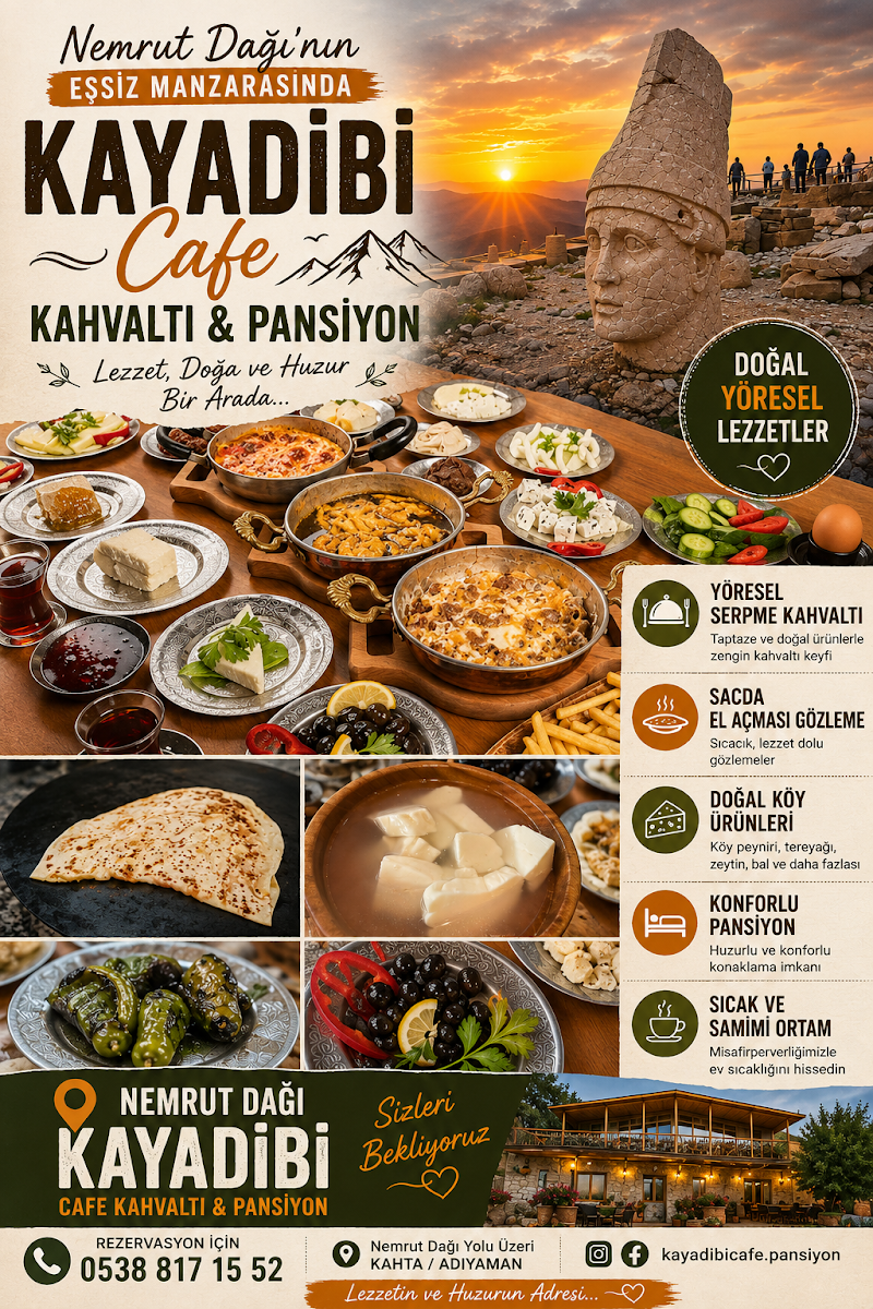 Nemrut Dağı Kayadibi Cafe breakfast 🍽️ hostel🛌 — photo 4