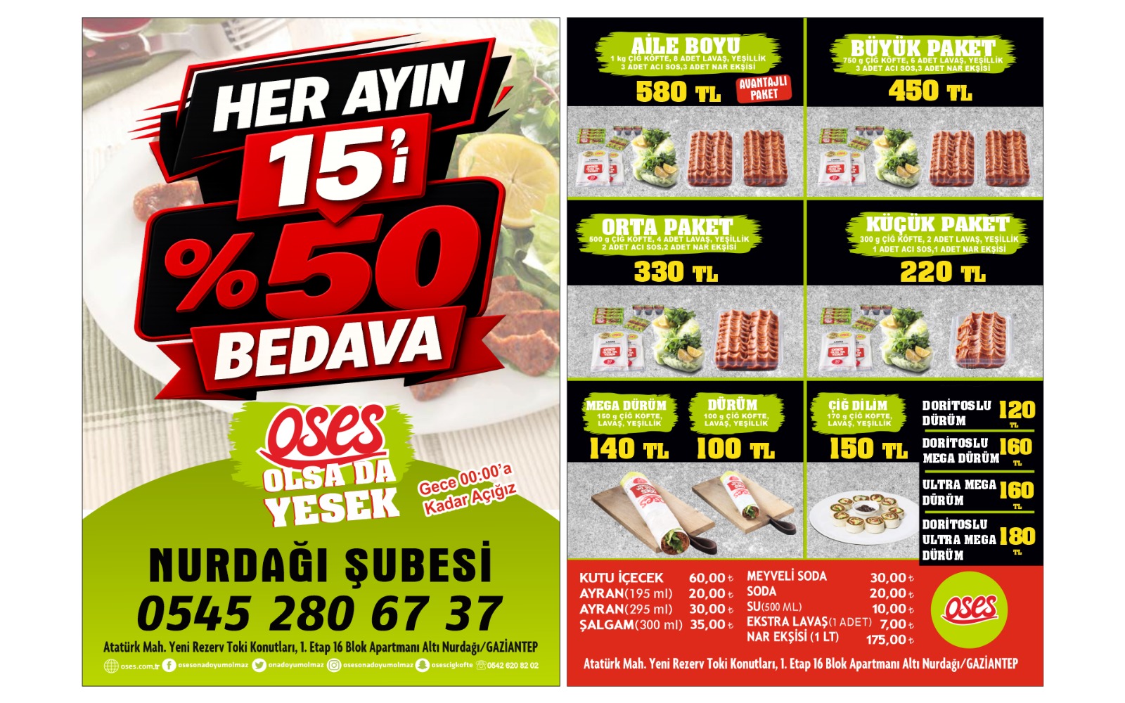 OSES ÇİĞ KÖFTE NURDAĞI 2 — photo 2