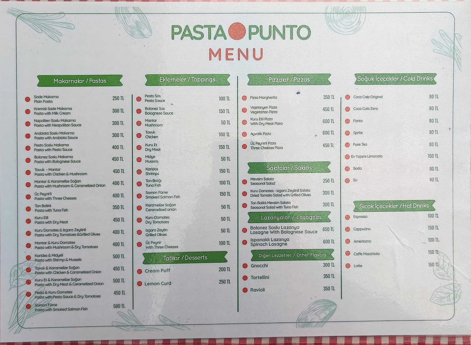 Pasta Punto Makarna - Lazanya- Pizza — fotoğraf 4
