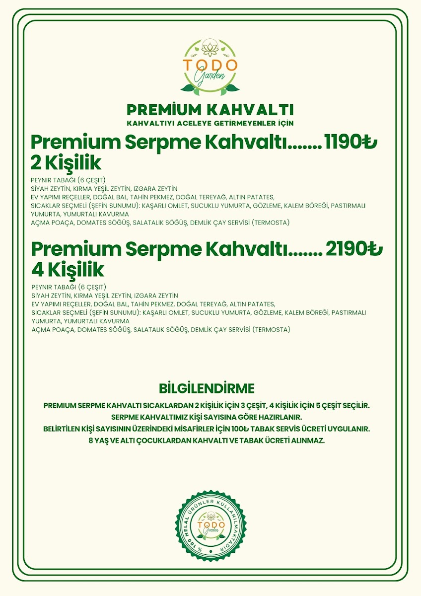 TODO GARDEN KAHVALTI RESTORAN BİSTRO — fotoğraf 2