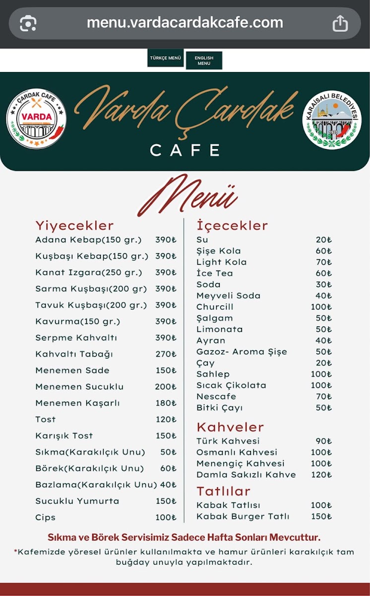 Varda Çardak Cafe Restaurant — fotoğraf 4