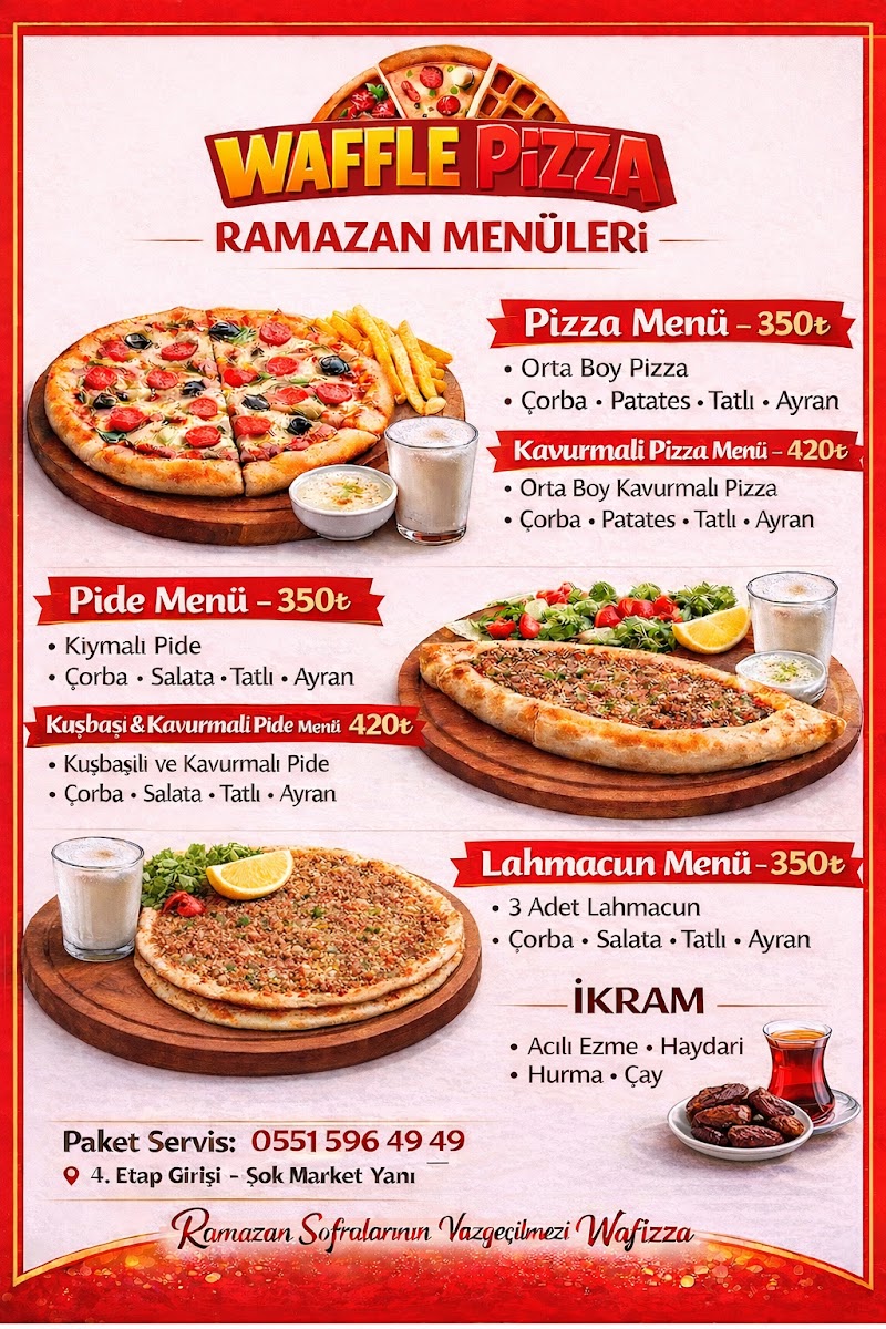 Waffle Pizza (Pide Lahmacun) — fotoğraf 2